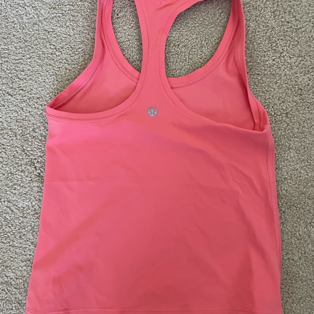 lululemon athletica Coral Racerback Tank Top